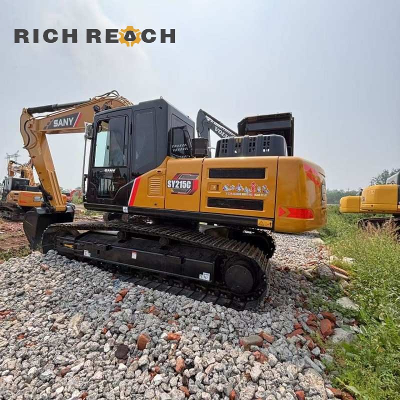 Bucket attachment of a 2020 SANY 215C excavator, fuel-efficient 21-ton model, $30,556